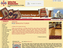 Tablet Screenshot of indianrugmanufacturer.com